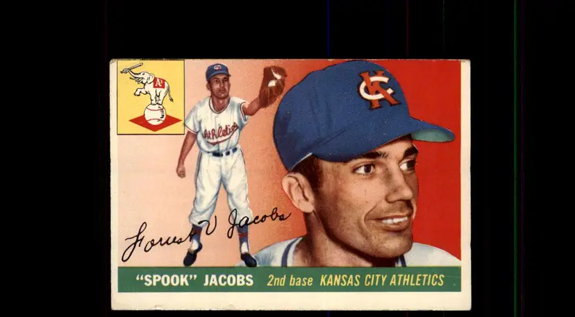 1955 Topps #61 Spook Jacobs - (pk-tl1) - Kansas City Athletics
