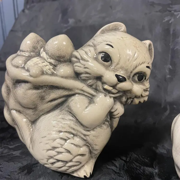 Chipmunk Carrying Nuts Salt & Pepper