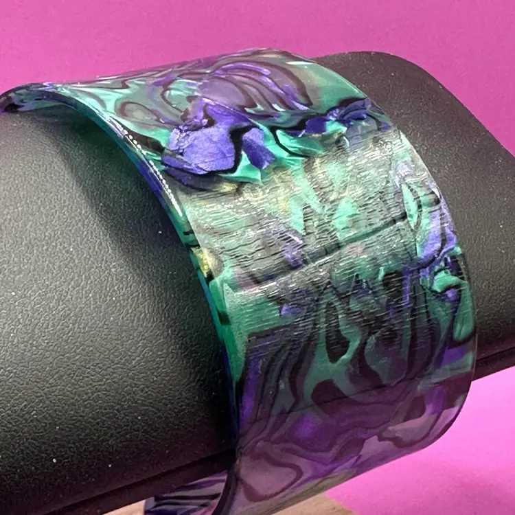 Vintage 90s Cuff Bracelet Plastic