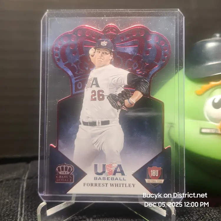 2015 Team USA Crown Royale Red - Forrest Whitley Tampa Bay Rays 19/50