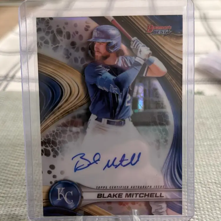 24 Bowman’s Best Blake Mitchell Auto Refractor KC Royals