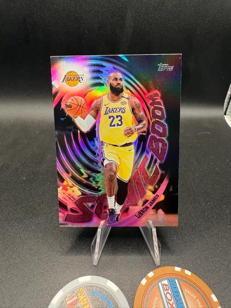 Lebron James Sonic Boom Case Hit 25-26 Topps NBA Los Angeles Lakers