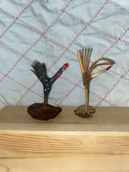 Carved Ky Maple Roosters 5”