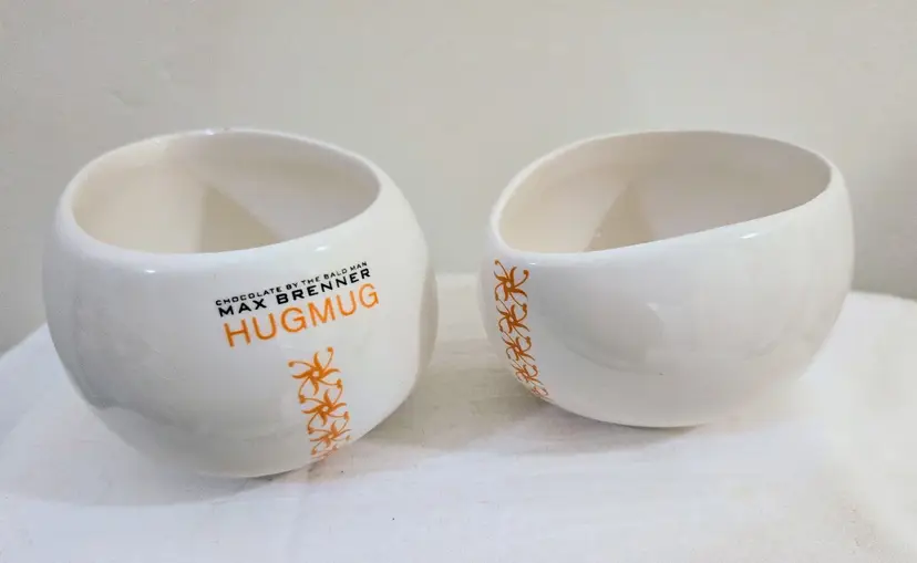 Max Brenner Hugmug Set of 2 of Chocolate By the Bald Man