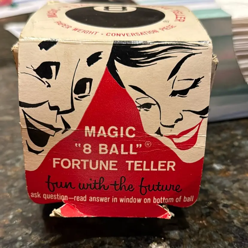 Original Magic â8 Ball Fortune Tellerâ With Box - 1948 Alabe Crafts, Inc. Ohio