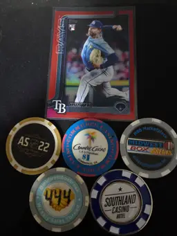 2025 Topps Update Hunter Bigge RC Red Rainbow Foil /5 - Tampa Bay Rays