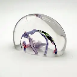 WEIRD & WONDERFUL Arch Dome Handmade Paperweight Marie Brewer Toledo Ohio Art Glass