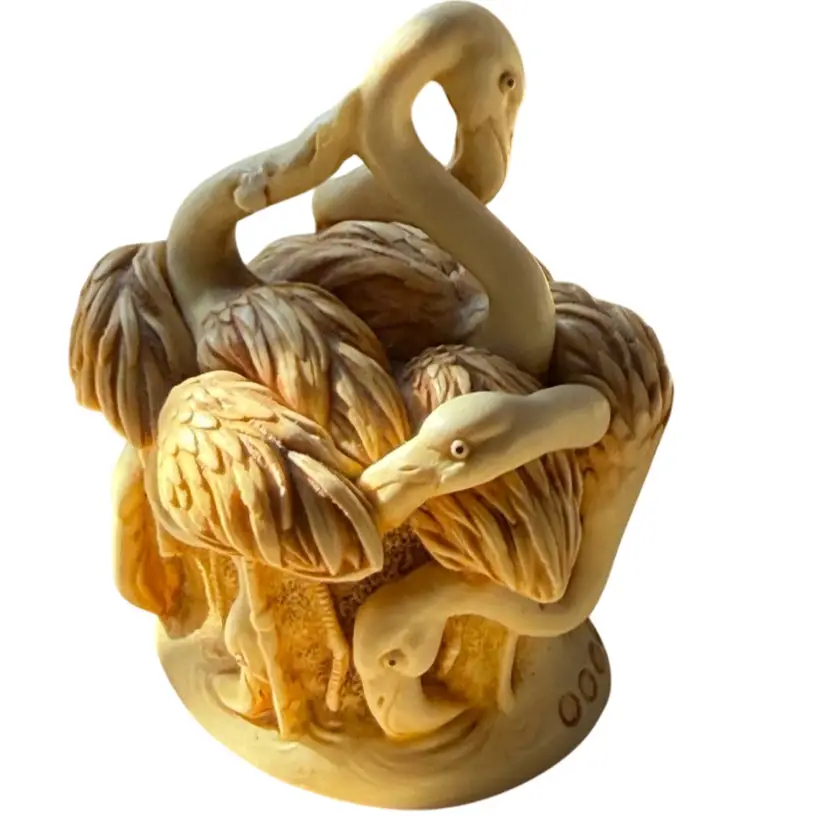 Harmony Kingdom pink paradise, flamingos