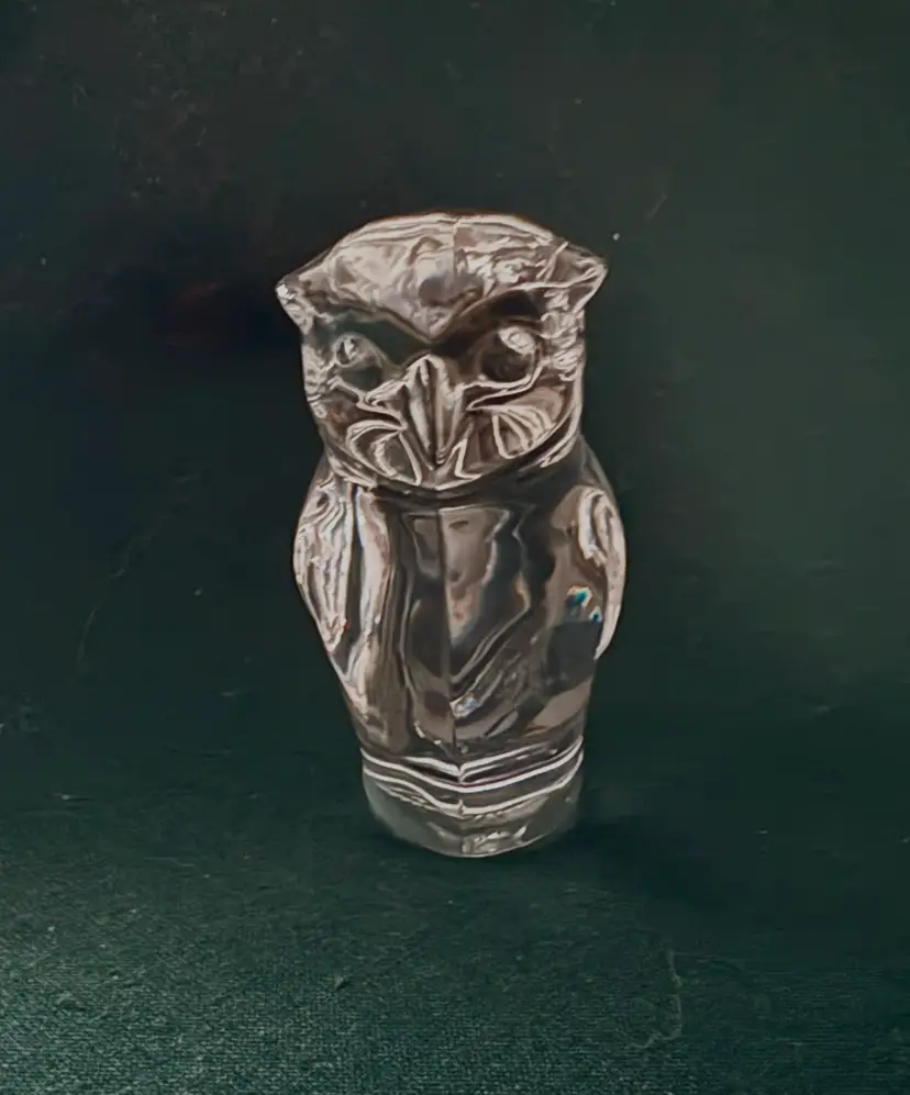 Villeroy & Boch Art Glass Owl Paperweight