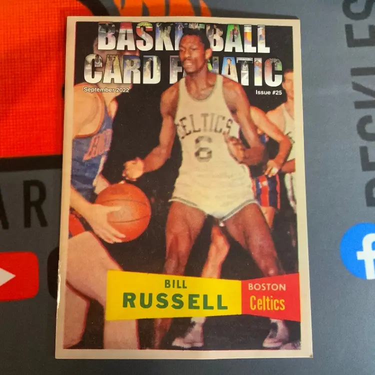 Basketball Card Fanatics Magazine September 2022 Issue #25 Bill Russell Boston Celtics 