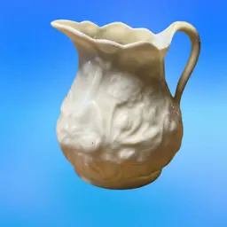 16. Belleek Pottery Ireland Black Mark Creamer