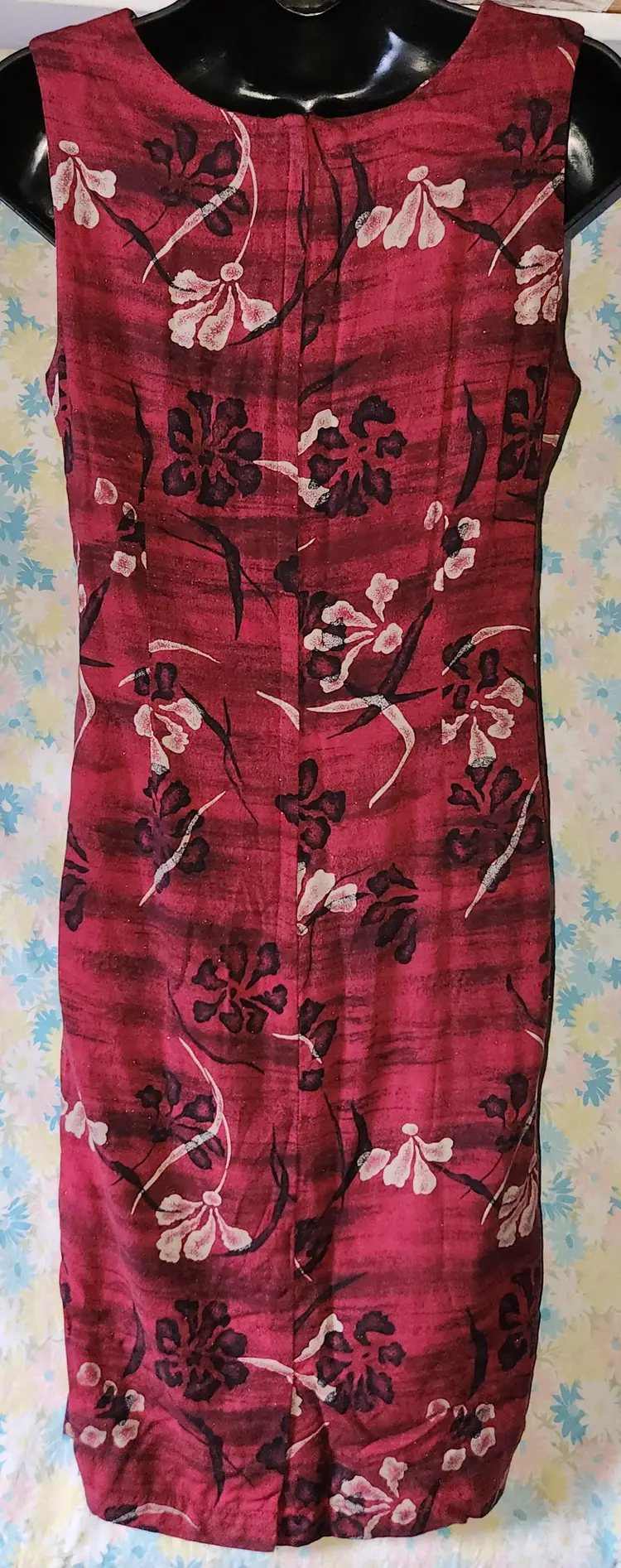 ✨ ️Pretty SAG HARBOR 1980's Floral Rayon Midi Dress ✨️