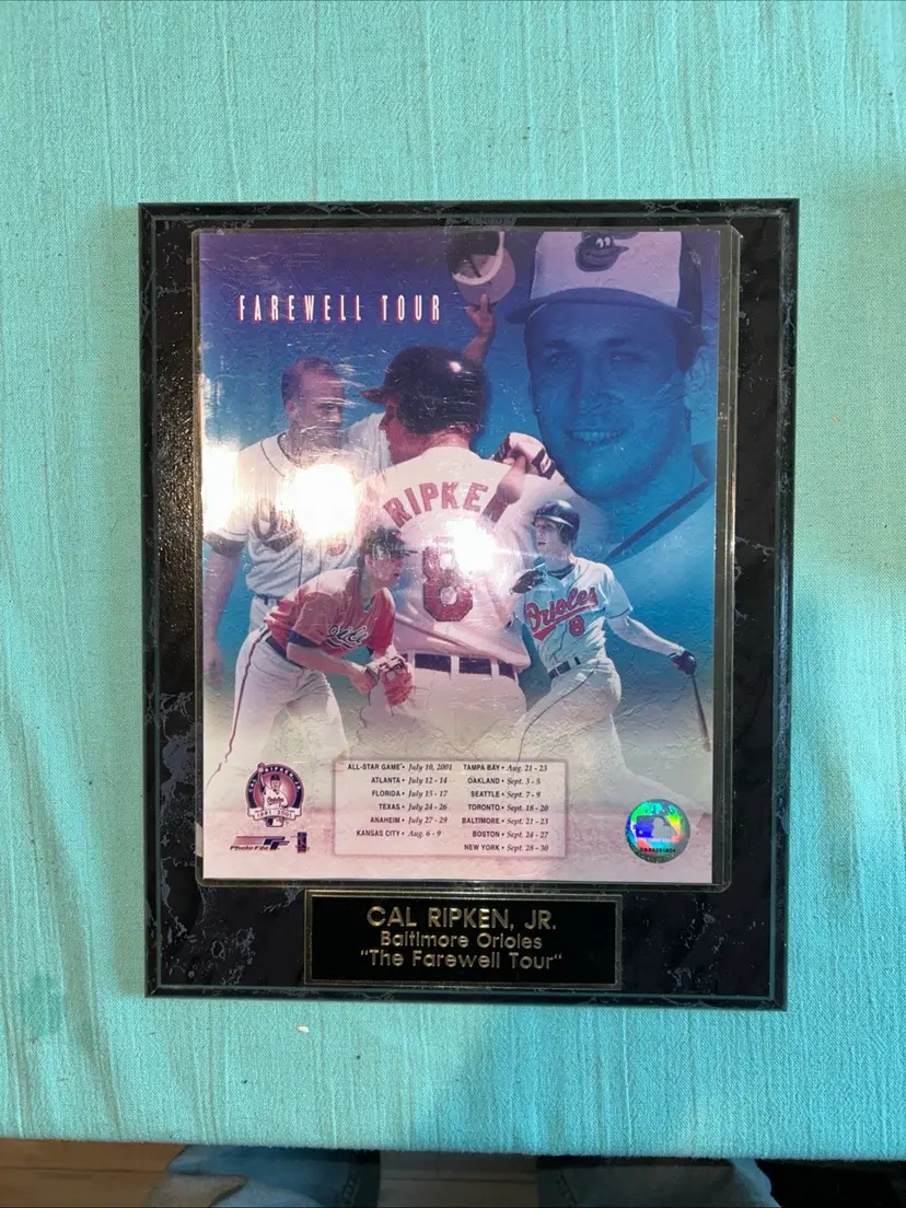 Cal Ripken Jr. Plaque Farewell Tour