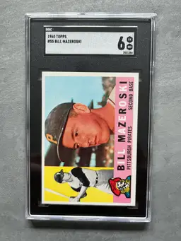 1960 Topps Bill Mazeroski #55 SGC 6-Pirates