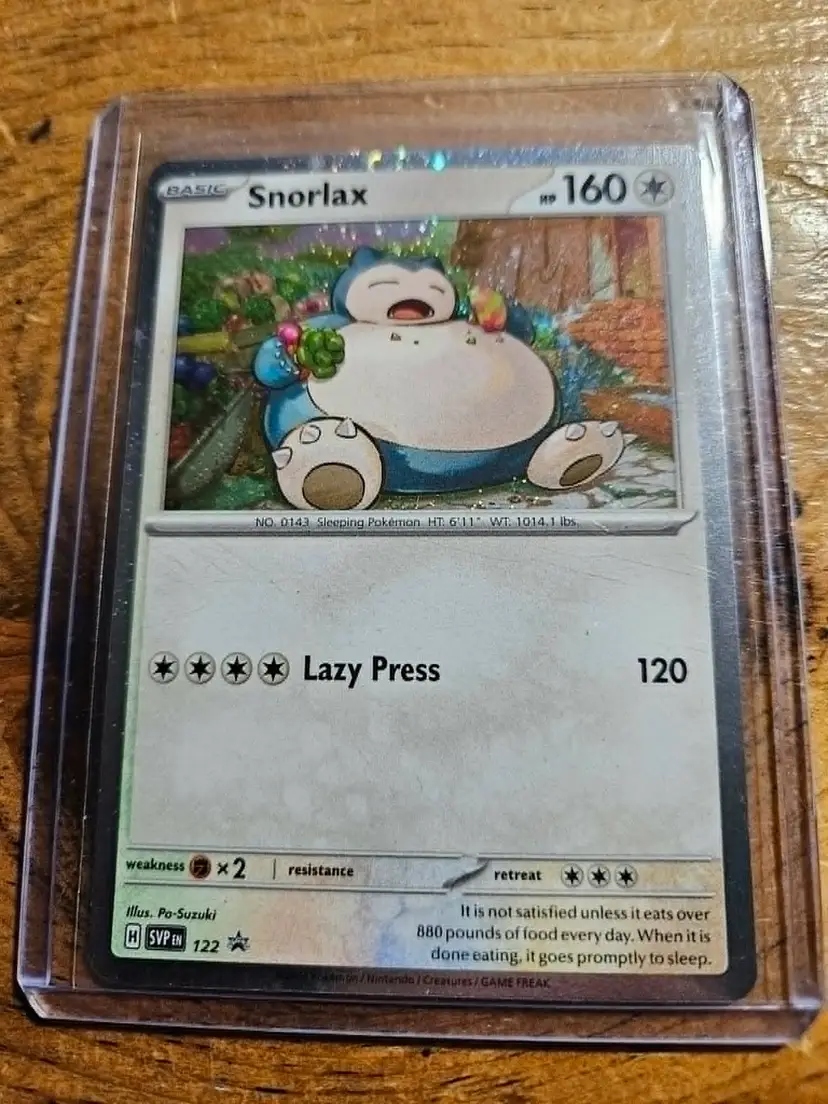 Snorlax Holo Pokémon Card - Sleepy Giant
