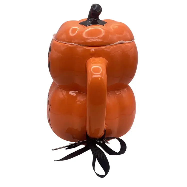 Rae Dunn Boo Pumpkin Lidded Mug