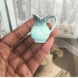 Vintage Mid Century Royal Gouda Holland Miniature Pottery Pitcher