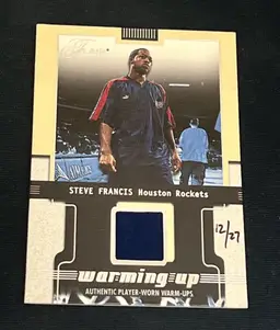 Steve Francis 2004-05 Skybox Premium Fleer Buyback Materials /27 Houston Rockets