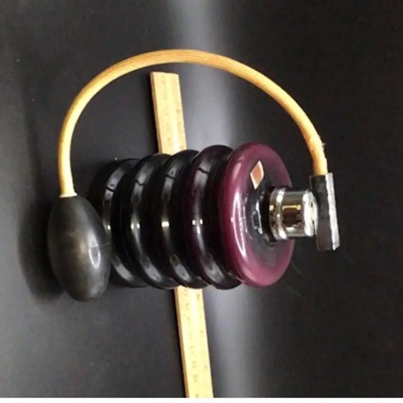 Antique Fredriech Art Glass Cased Glass Perfume With Working Atomizer Atomic Scandinavian Style Amethyst Ombré Fade Original Sticker