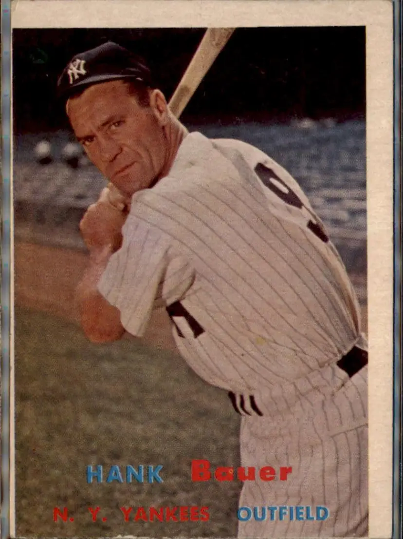 1957 Topps #240 Hank Bauer - ( pk1 ) - New York Yankees