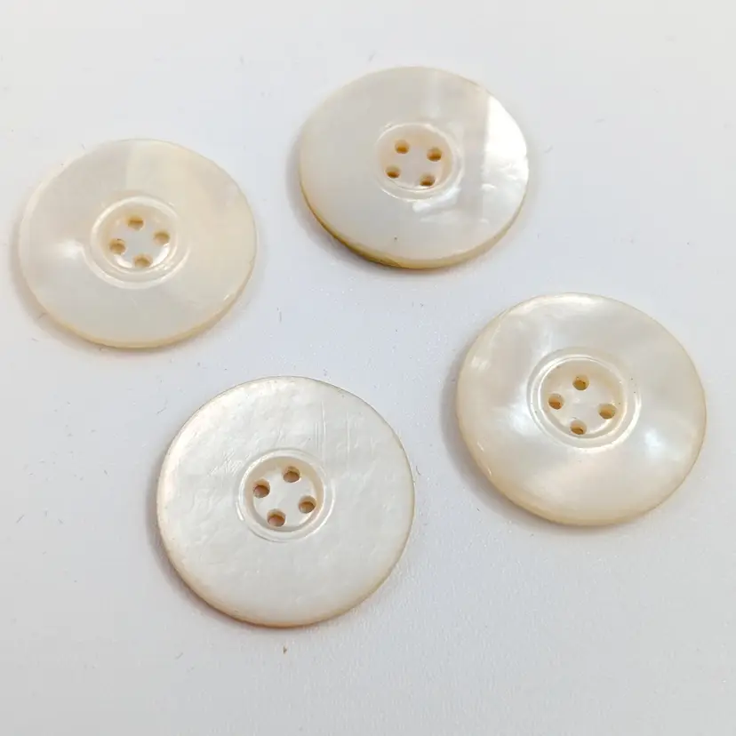 Mother of Pearl MOP Vintage Buttons Set of 4