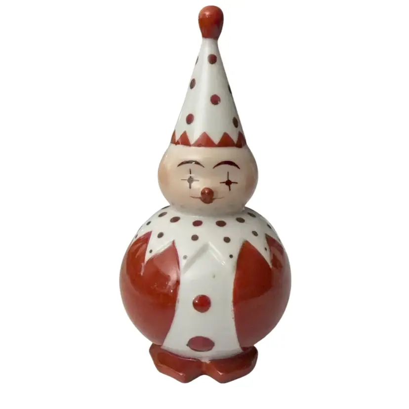 Rare Retro Ceramic Vintage Clown Figurine