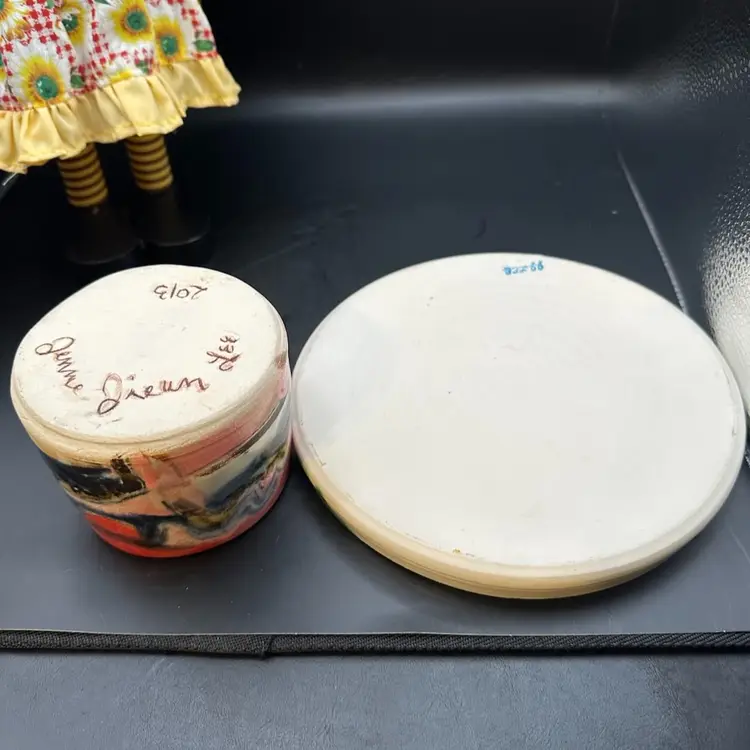 008 A set of handcrafted ceramic pottery