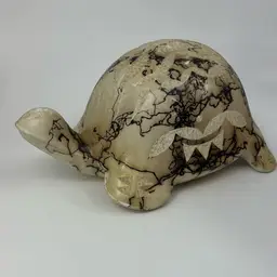 Native American Horse Hair Pottery Turtle 🐢 6”