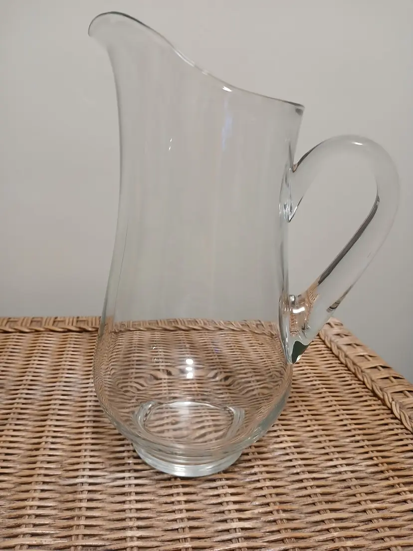 Elegant Clear Glass Pitcher