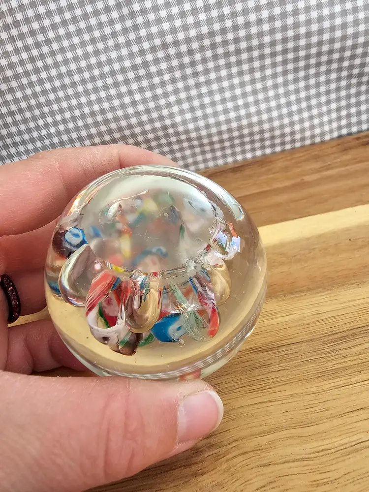 Colorful Glass Paperweight