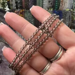 Smoky Quartz 4mm Bracelet