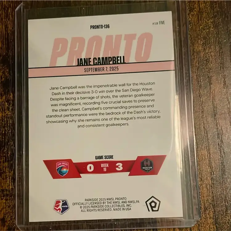 Jane Campbell Pronto 3/5