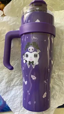 NEW - Kuromi Purple Tumbler with Handle and Straw, 40 oz 

Not A Stanley