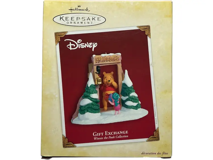 Hallmark Keepsake Christmas Ornament Winnie The Pooh Gift Exchange 2005