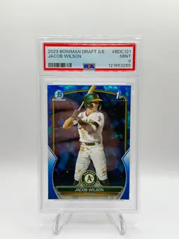 2023 Bowman 1st Draft Sapphire Edition - Jacob Wilson Athletics PSA 9