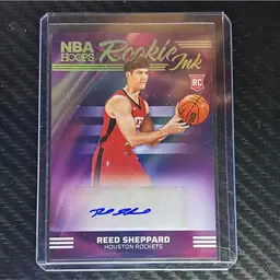 2024-25 NBA Hoops Rookie Ink Reed Sheppard