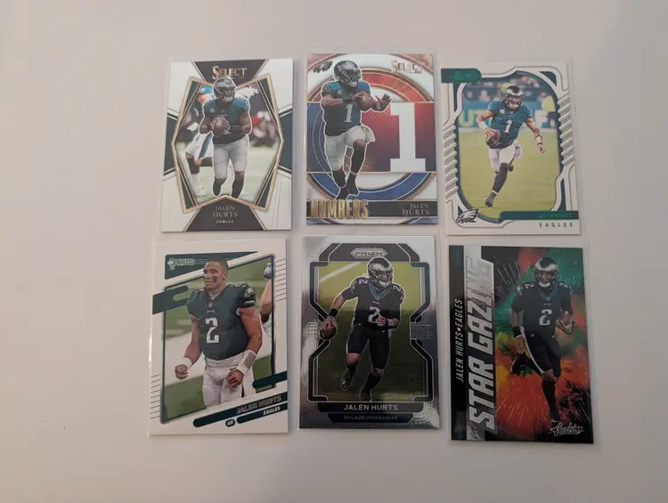 Jalen Hurts Football Card Lot