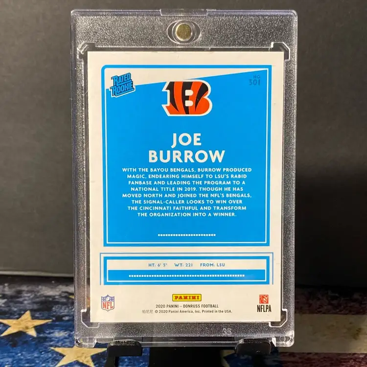 2020 Donruss - Joe Burrow RC #301 - Rated Rookie