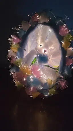 Vintage Fiber Optic Easter Egg