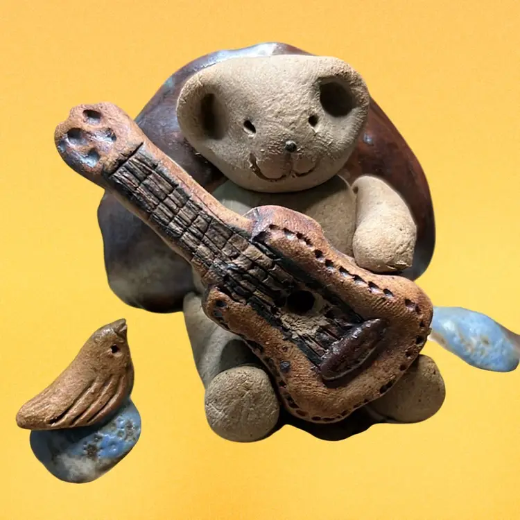 Signed Artisan Pottery Jar With Lid