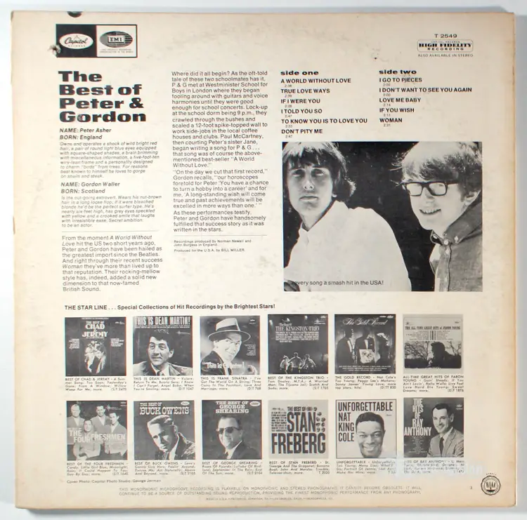 Peter and Gordon - The Best Of (1966) Vinyl LP • Greatest Hits