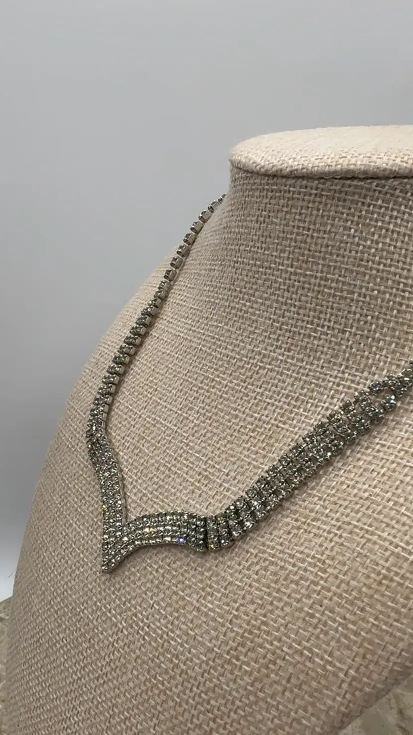 Vintage 1950’s Rhinestone Necklace