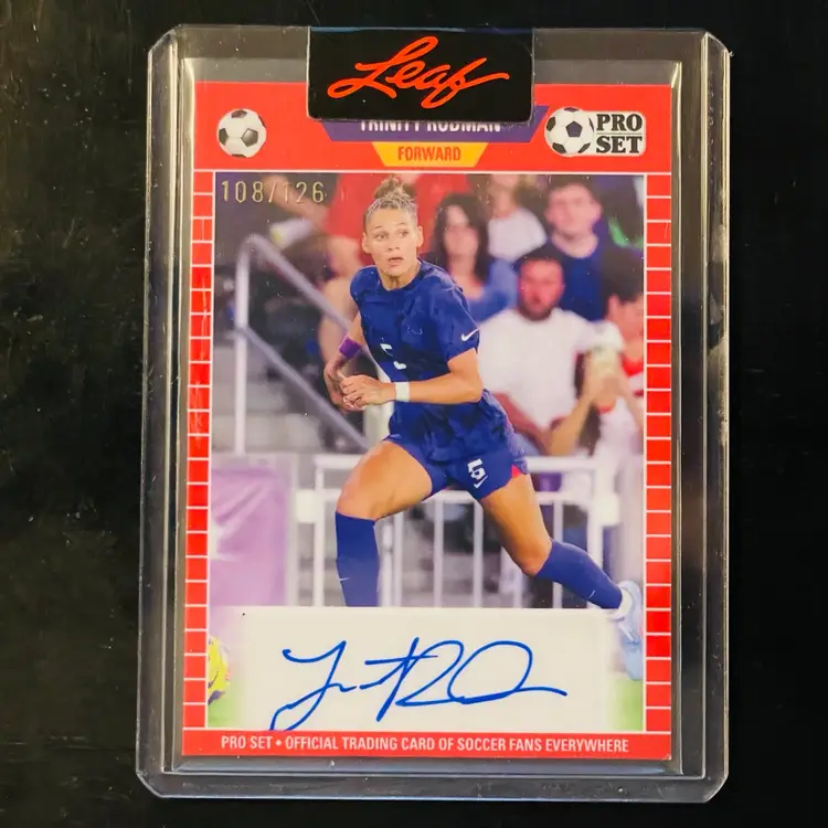 #00 Trinity Rodman Pro Set 1989-style Leaf Auto /126!