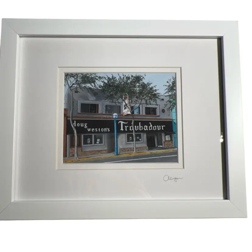 9x11 “Troubadour” Framed And Signed Print