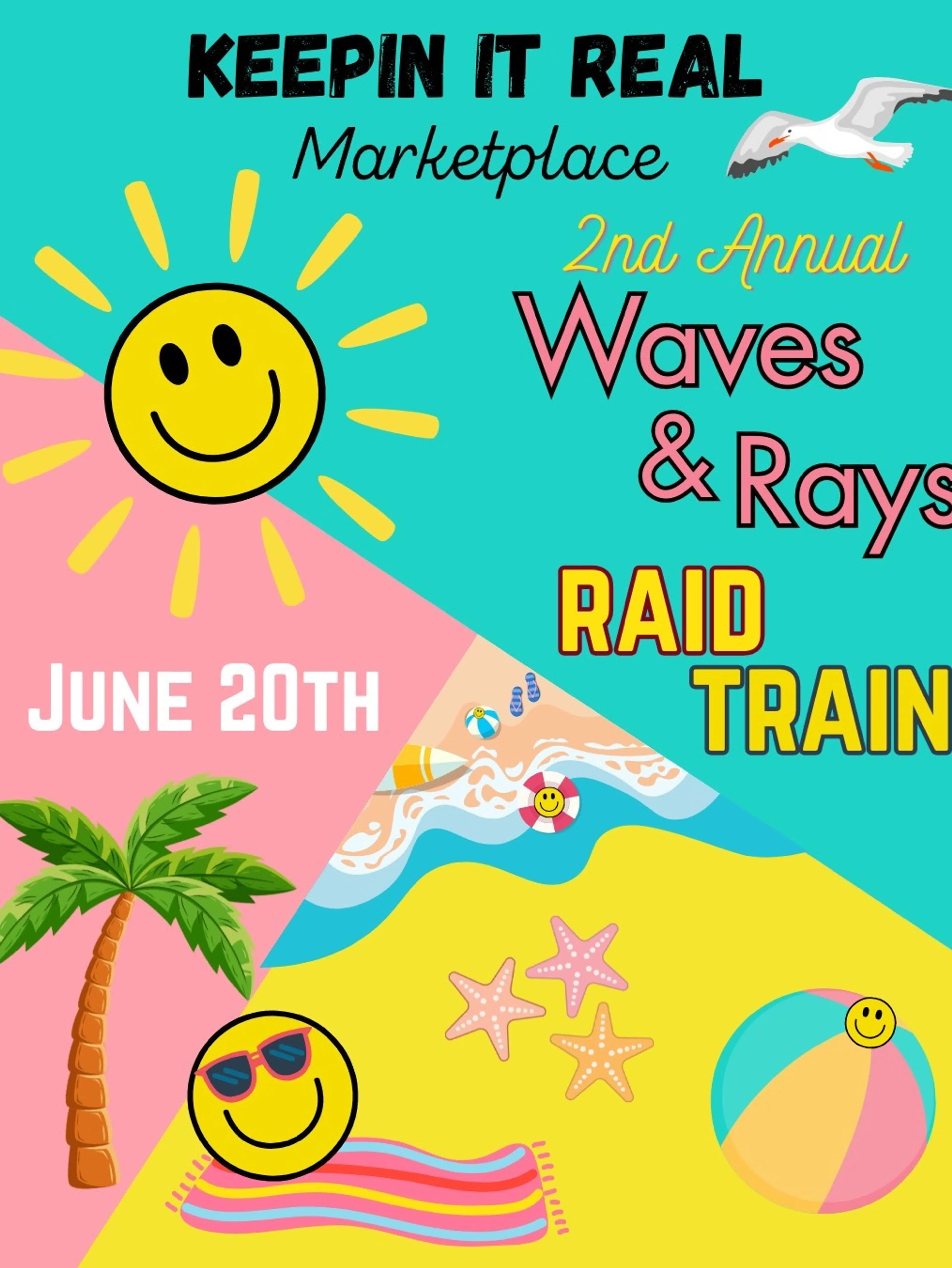 Waves & Rays Raid Train! ☀️