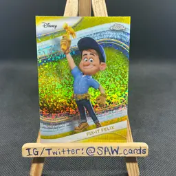Fix-It Felix 2025 Topps Chrome Disney Yellow Mini Diamond