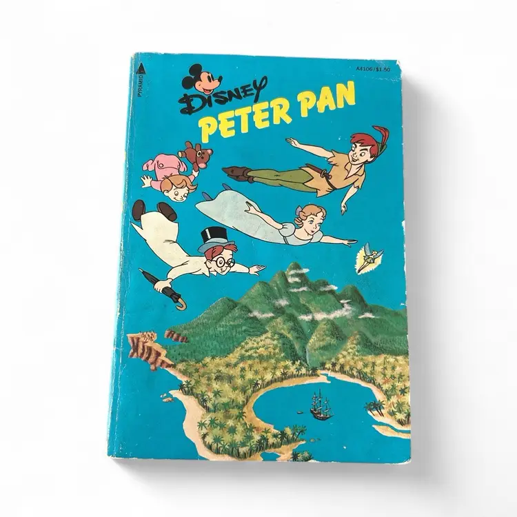 Vintage Walt Disney Peter Pan Softcover Book