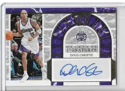 Doug Christie Keystone Signatures Card - Sacramento Kings