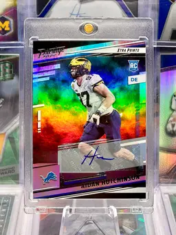 Aidan Hutchinson 2022 Prestige Rookie AUTO Autograph Michigan Wolverines Lions