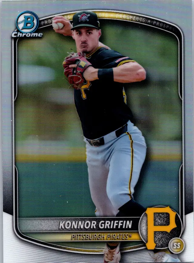 2025 Bowman Draft Konnor Griffin #BDC-102 Chrome Refractor Pirates